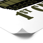 1e Cav Army Vet - M1 Tank Poster (Hoek)