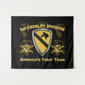 1e CAV Cavaleriedivisie Wandkleed (Voorkant (horizontaal))