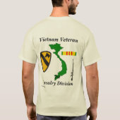 1e Cav Div-1 T-shirt (Achterkant)