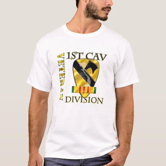 1e Cav DIV VIETNAM VETERAN T-shirt (Voorkant)