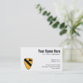 1e Cav-patch Visitekaartje (Staand voorkant)