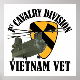 1e Cav Vietnam - CH-47 Poster