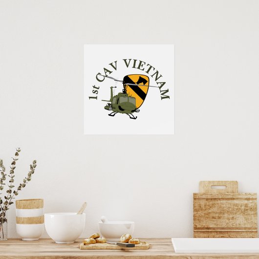 1e Cav Vietnam Poster (Keuken)