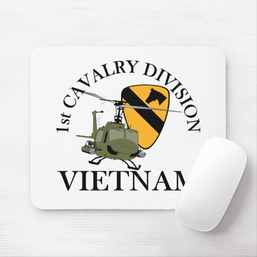 1e Cav Vietnam Vet Muismat (Met muis)