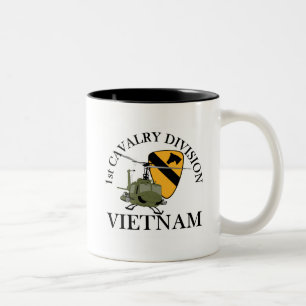 1e Cav Vietnam Vet Tweekleurige Koffiemok