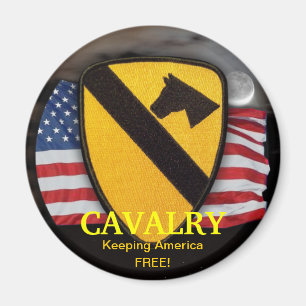 1e Cavalerie Air Cav Patch Vietnam Vets Magnet