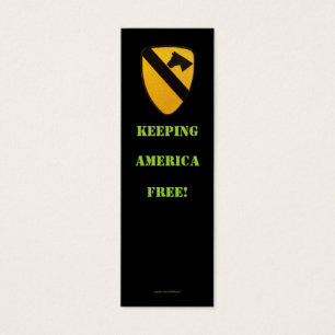 1e cavalerie aircav war veteranen bookmarker mini visitekaartjes