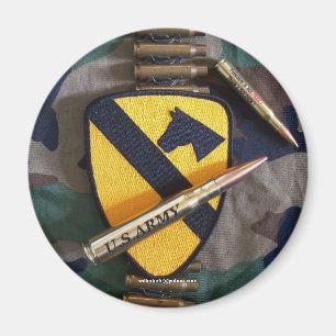 1e cavalerie div luchtcav divisie fort motorkap Ma Magneet