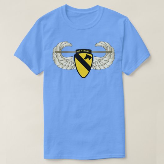 1e Cavalerie Div w Badge wo Txt T-shirt (Design voorkant)
