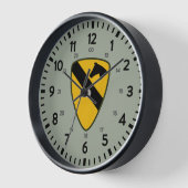 1e Cavalerie Divisie 24-uurs Muur Klok (Hoek)