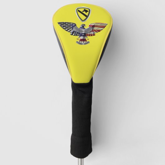 1e Cavalerie Divisie Amerika's Eerste Team Golfheadcover (Voorkant)