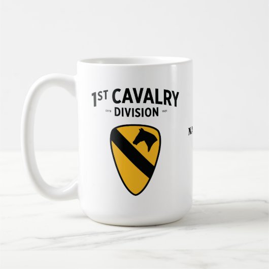 1e Cavalerie Divisie Badge Koffiemok (Links)
