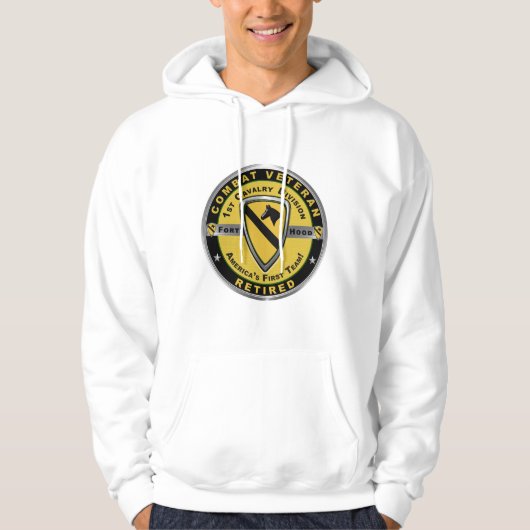 1e Cavalerie Divisie Gepensioneerd Hoodie (Voorkant)