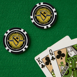 1e Cavalerie Divisie Gepensioneerd Poker Chips