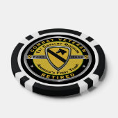 1e Cavalerie Divisie Gepensioneerd Poker Chips (Enkel)