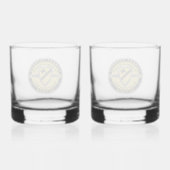 1e Cavalerie Divisie Gepensioneerd Whisky Glas (Achterkant)