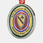 1e Cavalerie divisie Kerstmis Metalen Ornament (Links)