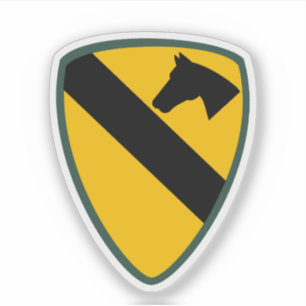 1e Cavalerie Divisie Patch Sticker