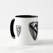 1e Cavalerie Divisie Staal Patch Design Mok (Voorkant links)