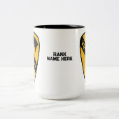 1e Cavalerie Divisie Veteraan - Tweekleurige Koffiemok (Center)