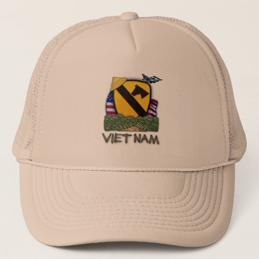1e cavalerie divisie vietnam veterans pet (Voorkant)
