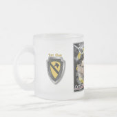 1e Cavalerie Division-One van een soort ontwerp Matglas Koffiemok (Links)