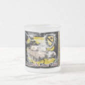 1e Cavalerie Division-One van een soort ontwerp Matglas Koffiemok (Center)