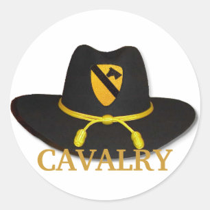 1e Cavalerie Luchtcav Leger Scrapbooks Patch Stick Ronde Sticker