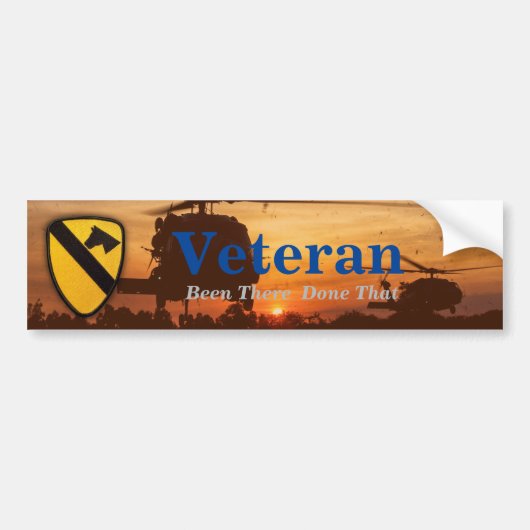 1e cavalerie luchtdivisie av nam bumper sticker (Voorkant)