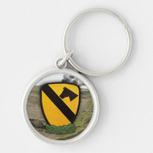 1e cavalerie-pleister air cav vets Sleutelhanger