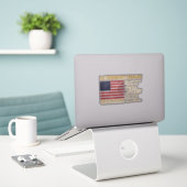 1e Cavalerie van Vermont (BH) Sticker (Laptop op bureau)