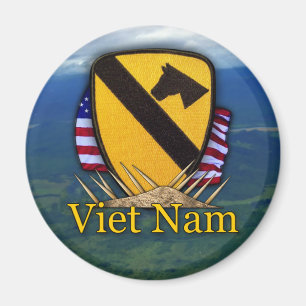 1e cavalerie vietnam luchtcav veterschoenen patch  magneet