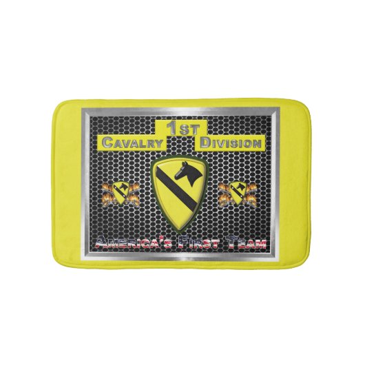 1e Cavaleriedivisie 1e CAV Badmat (Voorkant)