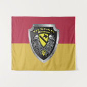 1e Cavaleriedivisie - 1e CAV Wandkleed (Voorkant (horizontaal))