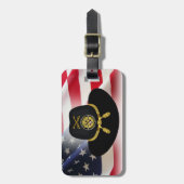 1e Cavaleriedivisie  Afghanistan Veteraan Bagagelabel (Voorkant verticaal)
