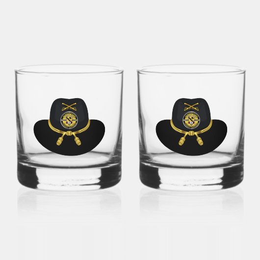 1e Cavaleriedivisie Afghanistan Whisky Glas (Voorkant)