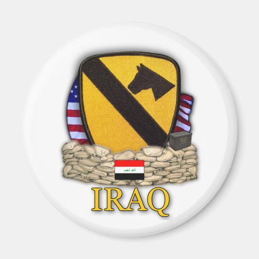 1e Cavaleriedivisie Air Cav Airmobile Veterans Magneet (Voorkant)