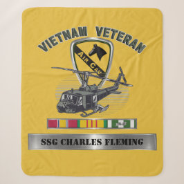 1e Cavaleriedivisie AIR CAV Vietnam Veteraan Sherpa Deken