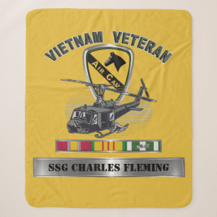 1e Cavaleriedivisie AIR CAV Vietnam Veteraan Sherpa Deken