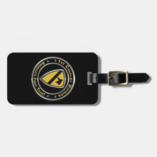 1e Cavaleriedivisie Bagagelabel (Voorkant horizontaal)