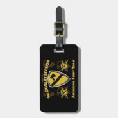 1e Cavaleriedivisie Bagagelabel (Voorkant verticaal)