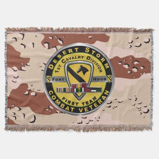 1e Cavaleriedivisie Desert Storm-veteraan Deken (Voorkant)