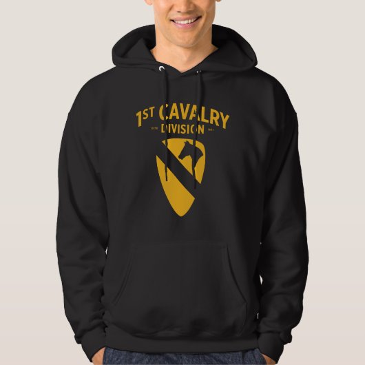 1e Cavaleriedivisie - Eerste Team Badge Hoodie (Voorkant)