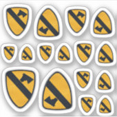 1e Cavaleriedivisie Fort Hood Air Cav Contour STI Sticker (Voorkant)