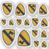 1e Cavaleriedivisie Fort Hood Air Cav Contour Sticker (Voorkant)