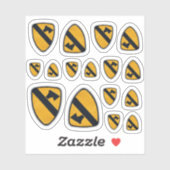 1e Cavaleriedivisie Fort Hood Air Cav Contour Sticker (Vel)