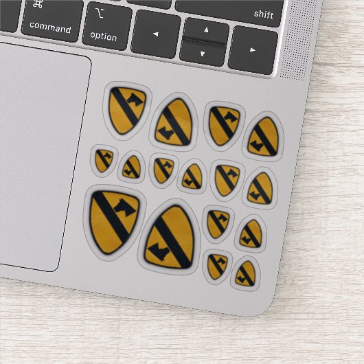 1e Cavaleriedivisie Fort Hood Air Cav Contour Sticker (Detail)