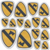 1e Cavaleriedivisie Fort Hood Air Cav Contour Sticker (Voorkant)
