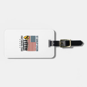 1e Cavaleriedivisie Fort Hood Vintage Militair Sh Bagagelabel