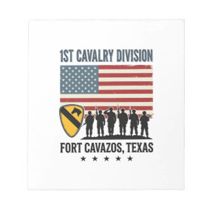 1e Cavaleriedivisie Fort Hood Vintage Militair Sh Notitieblok